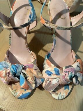 Ted Baker Floral Knot Peep-Toe Heels in Multi-Color - Women